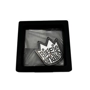 Biggie Smalls Crown Enamel Pin Black White Notorious BIG Hip Hop
